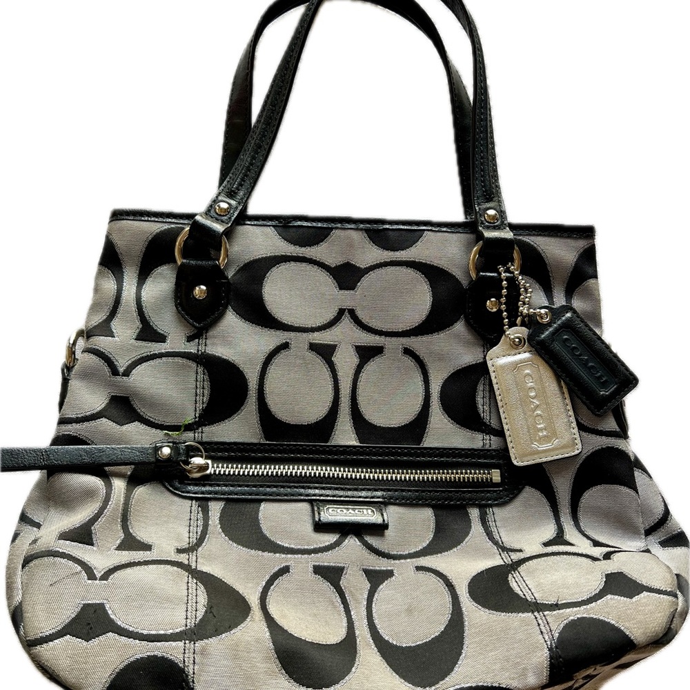 Coach Signature Metallic Mia Purse
